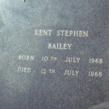 BAILEY Kent Stephen 1968-1968