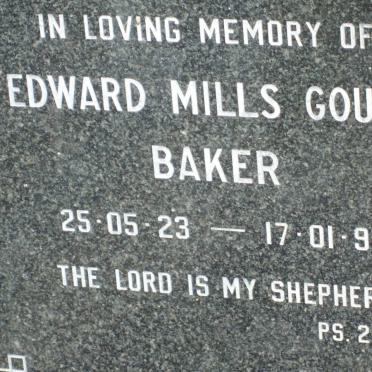 BAKER Edward Mills Gough 1923-1997