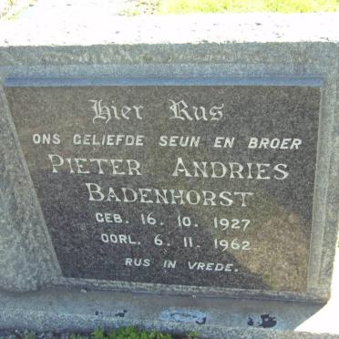 BADENHORST Pieter Andries 1927-1962