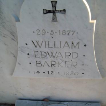 BARKER William Edward 1877-1920