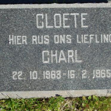 CLOETE Charl 1963-1965