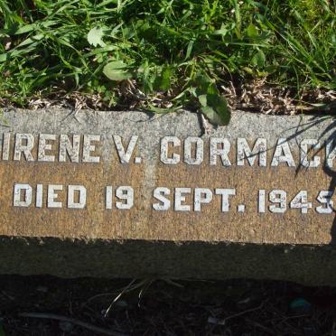 CORMACK Irene V. -1945