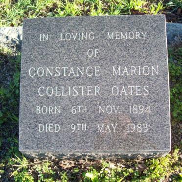 COLLISTER-OATES Constance Marion 1894-1983