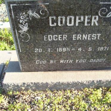 COOPER Edger Ernest 1895-1971