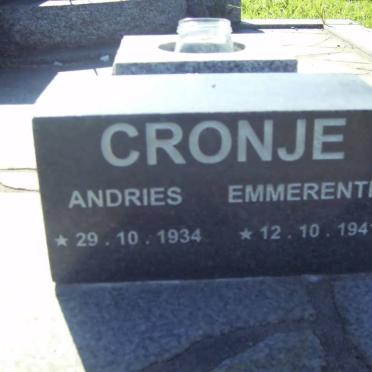 CRONJE Andries  1934- &amp; Emmerentia 1941-