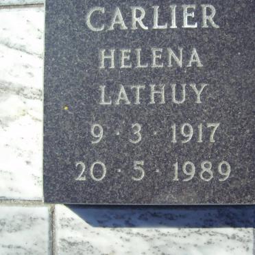 CARLIER Helena Lathuy 1917-1989