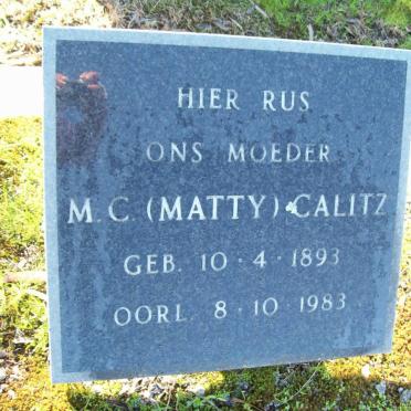 CALITZ M. C. 1893-1983