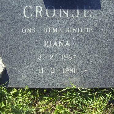 CRONJé Riana 1967-1981
