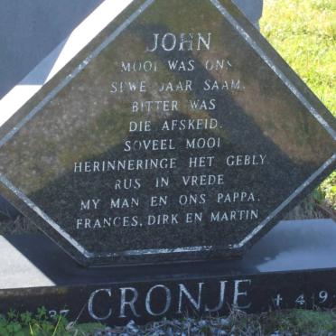 CRONJE John 1937-1974