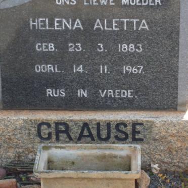 CRAUSE Helena Aletta 1883-1967