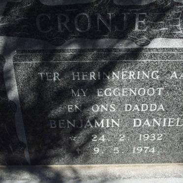 CRONJE Benjamin Daniel 1932-1974