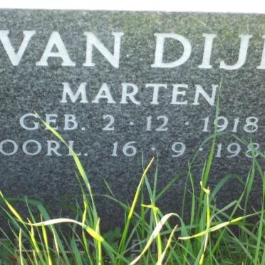 DIJK Marten, van 1918-1986