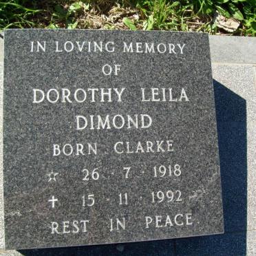 DIMOND Dorothy Leila nee CLARKE 1918-1992