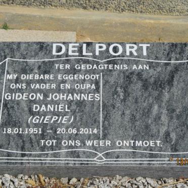 DELPORT Gideon Johannes Daniël 1951-2014