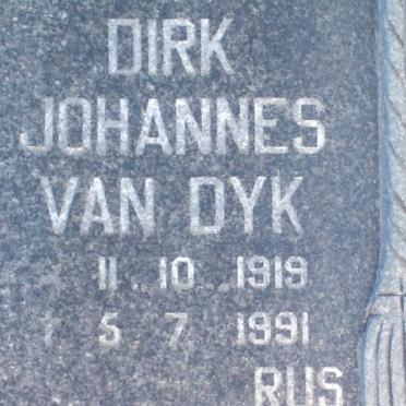DYK Dirk Johannes, van 1919-1991