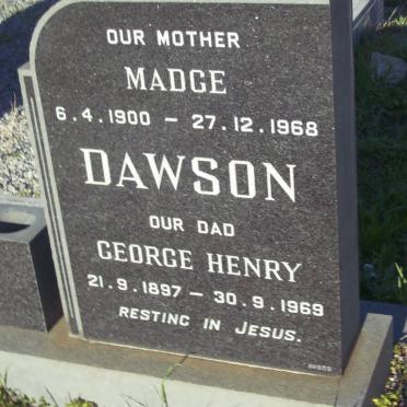 DAWSON George Henry 1897-1969 &amp; Magde 1900-1968