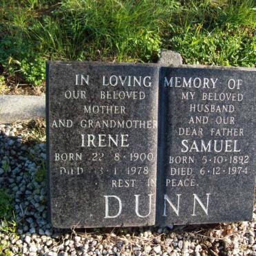 DUNN Samuel 1892-1974 &amp; Irene 1900-1978