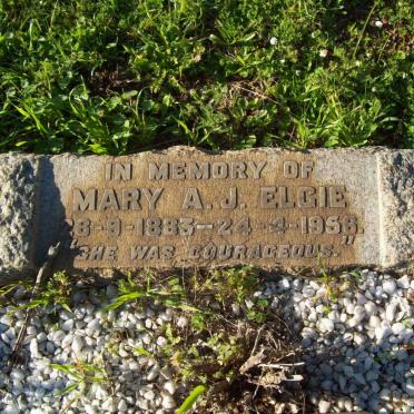 ELGIE Mary A.J. 1883-1956
