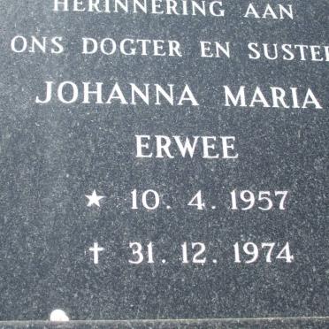 ERWEE Johanna Mria 1957-1974