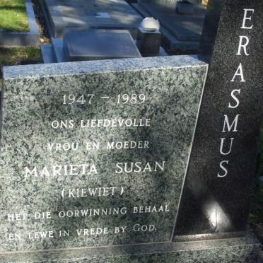 ERASMUS Marieta Susan 1947-1989