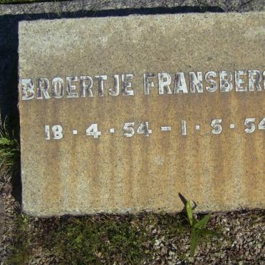 FRANSBERGER Broertje 1954-1954