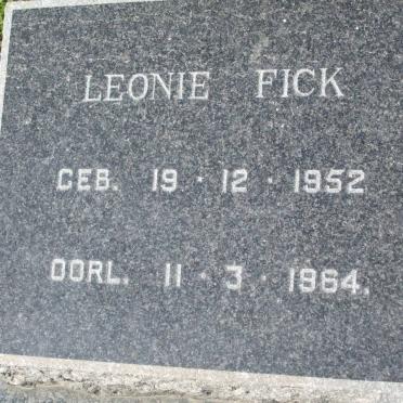 FICK Leonie 1952-1964