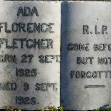 FLETCHER Ada Florence 1925-1926