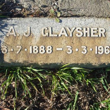 GLAYSHER A.J. 1888-1960