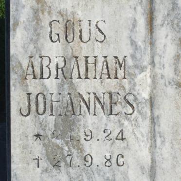 GOUS Abraham Johannes 1924-1986