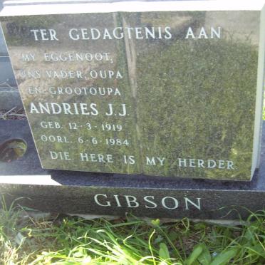 GIBSON Andries J.J. 1919-1984