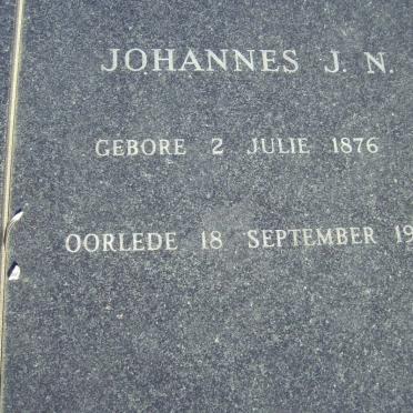 GELDENHUYS Johannes J.N. 1876-1939 &amp; Johanna Sophia 1893-1975