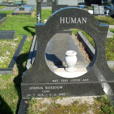 HUMAN Joshua Rossouw 1928-1985