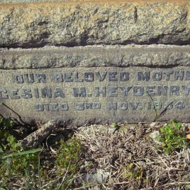 HEYDENRYCH Gesina M. -1954