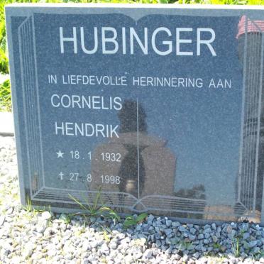 HUBINGER Cornelis Hendrik 1932-1998