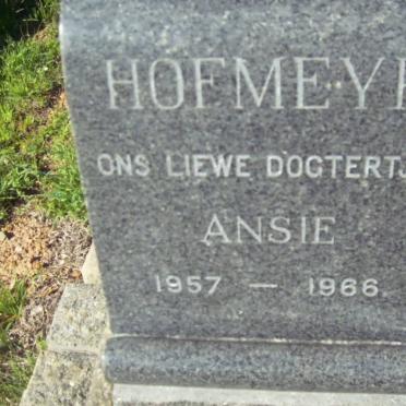 HOFMEYR Ansie 1957-1966