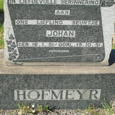 HOFMEYR Johan 1951-1951