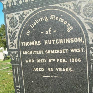 HUTCHINSON Thomas -1906
