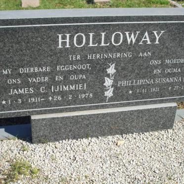 HOLLOWAY James C. 1911-1978 &amp; Phillipina Susanna 1921-2004