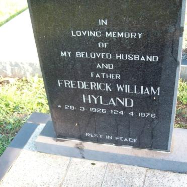HYLAND Frederick William 1916-1976
