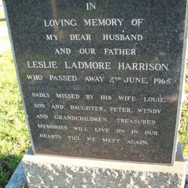 HARRISON Leslie Ladmore -1965