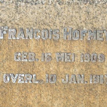 HOFMEYR Francois 1909-1917