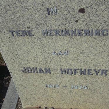 HOFMEYR Johan 1913-1970