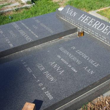 HEERDEN Petrus Johannes, van 1924-1988 &amp; Anna PAUW 1925-2000