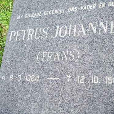 HEERDEN Petrus Johannes, van 1924-1988