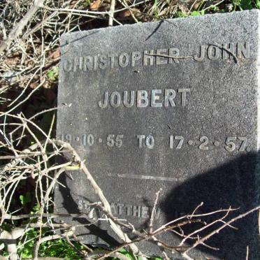 JOUBERT Christopher John 1955-1957