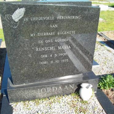 JORDAAN Renschi Maria 1909-1975