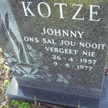 KOTZé Johnny 1957-1977