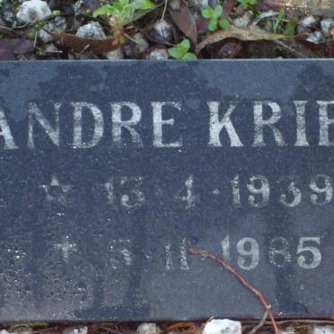 KRIEL Andre 1939-1985