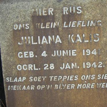 KALIS Juliana 1941-1942