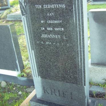 KRIEL Johannes L. 1904-1971